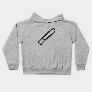 The Paperclip - black edition Kids Hoodie